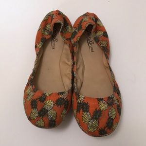 Lucky Brand Emmie Ballet Flats Pineapples 7.5